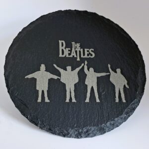 Handcrafted Help! Film Poster Slate Coaster | The Beatles Semaphore Art Decor