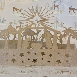 Nativity Scene With Tealights