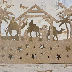 Nativity Scene With Tealights