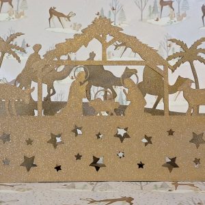 Nativity Scene With Tealights