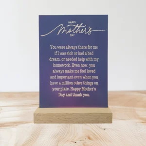 💖 Happy Mother's Day: Personalized Engraved LED Light