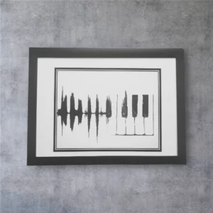 Soundscapes and keys Framed Print