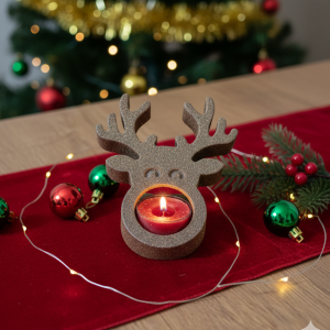 Rudolph Reindeer Tealight Holder | Festive Christmas Decor