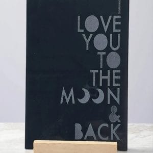 Love You To The Moon LED Light: Handmade A6 USB Romantic Gift