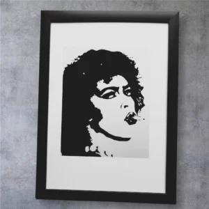 Dr. Frank-N-Furter Portrait Print - A4 Black Framed Rocky Horror Picture Show Art