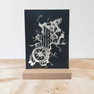 Explorer's Journey LED Light: Handmade A6 USB Desk Lamp