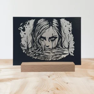 Haunting Gaze LED Light: Handmade A6 USB Lamp